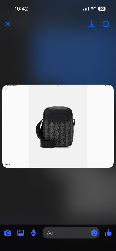 Sac lacoste bandoulière, TV, Hi-fi & Vidéo, Projecteurs vidéo, Enlèvement, Neuf, Lacoste