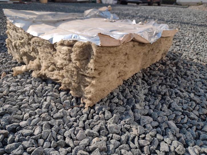 Isolation en laine de roche de 12 cm d'épaisseur - couvertur, Bricolage & Construction, Isolation & Étanchéité, Utilisé, Isolation de sol