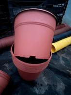 kweekpotten bloempotten 7,5 liter in rode sierplastiek, Jardin & Terrasse, Enlèvement ou Envoi, Moins de 25 cm, Rond, Comme neuf