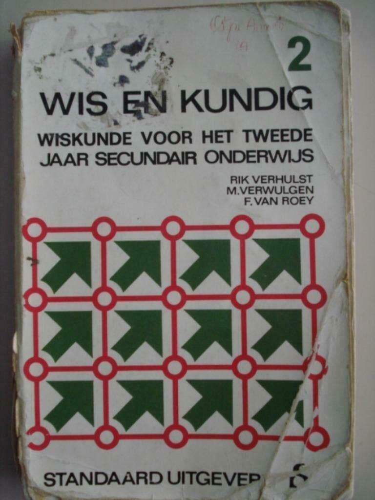 Wis en Kundig 2 Standaard 1972, Gelezen, ASO, R. Verhulst F. Van Roey, Wiskunde A
