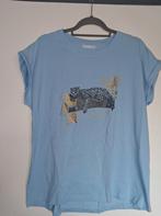 T-shirt getailleerd luipaard blauw glitter 5XL/50, Kleding | Dames, T-shirts, Maat 46/48 (XL) of groter, Nieuw, Korte mouw, Verzenden