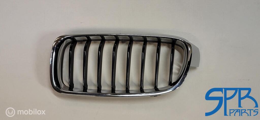 Grille BMW 3 SERIE F30 F31 CHROOM GRILL NIER LINKS ORIGINEEL, Enlèvement ou Envoi, Utilisé, BMW, BMW
