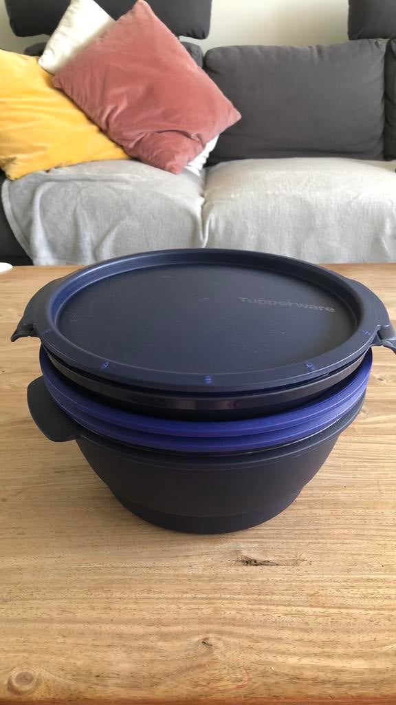 Tupperware Micro Urban family, Ophalen, Zo goed als nieuw, Blauw, Bak of Kom