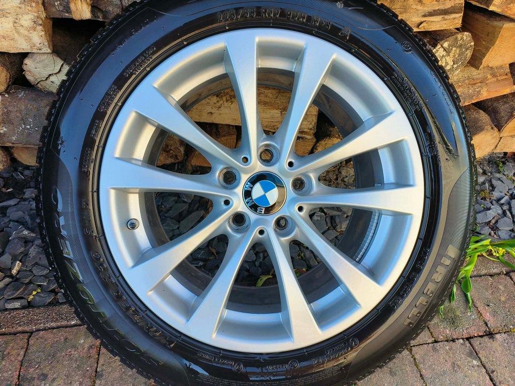 Jantes + Pneus hiver 17" d'origine BMW, Pneus et Jantes, Pneus hiver, 17 pouces, Enlèvement
