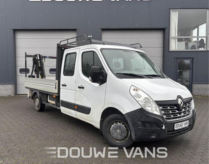 Renault Master Dubbel Cabine Hiab Laadkraan Imperiaal Trekha, Auto's, Bestelwagens en Lichte vracht, Bedrijf, Te koop, ABS, Airconditioning