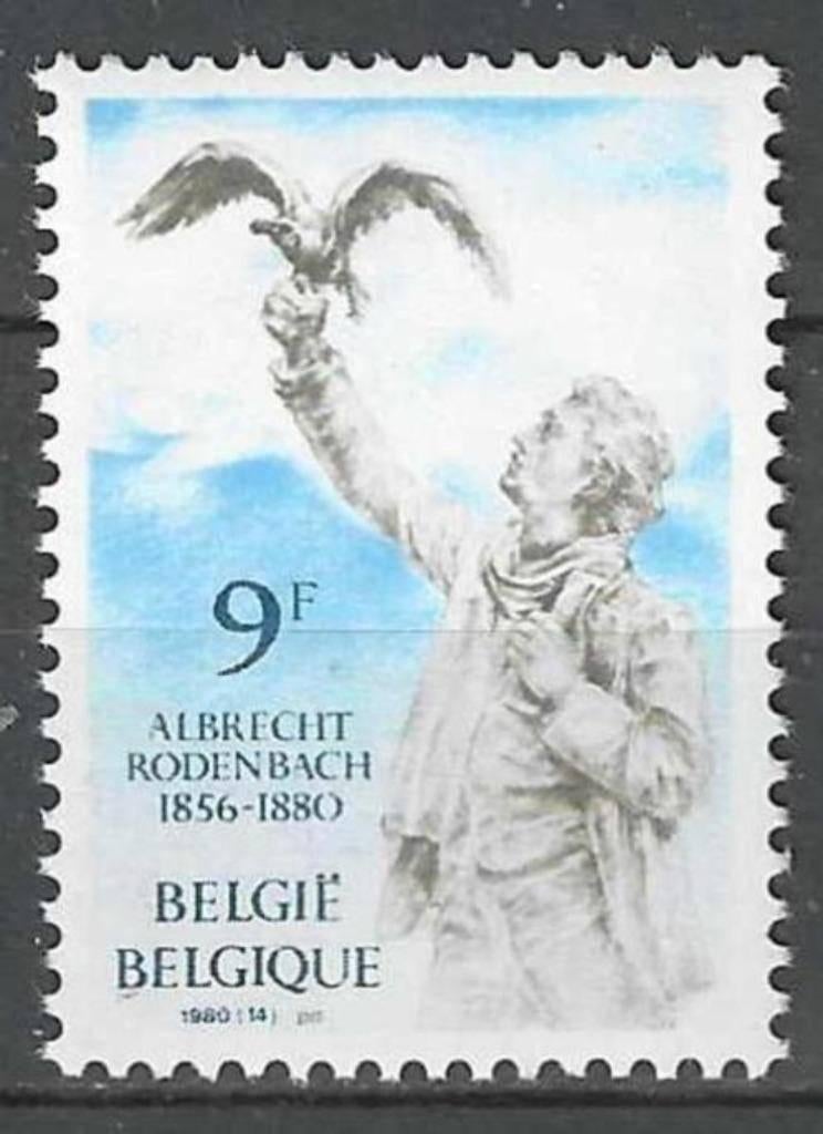 Belgique 1980 - Yvert/OBP 1993 - Albrecht Rodenbach (PF), Envoi, Non oblitéré, Neuf