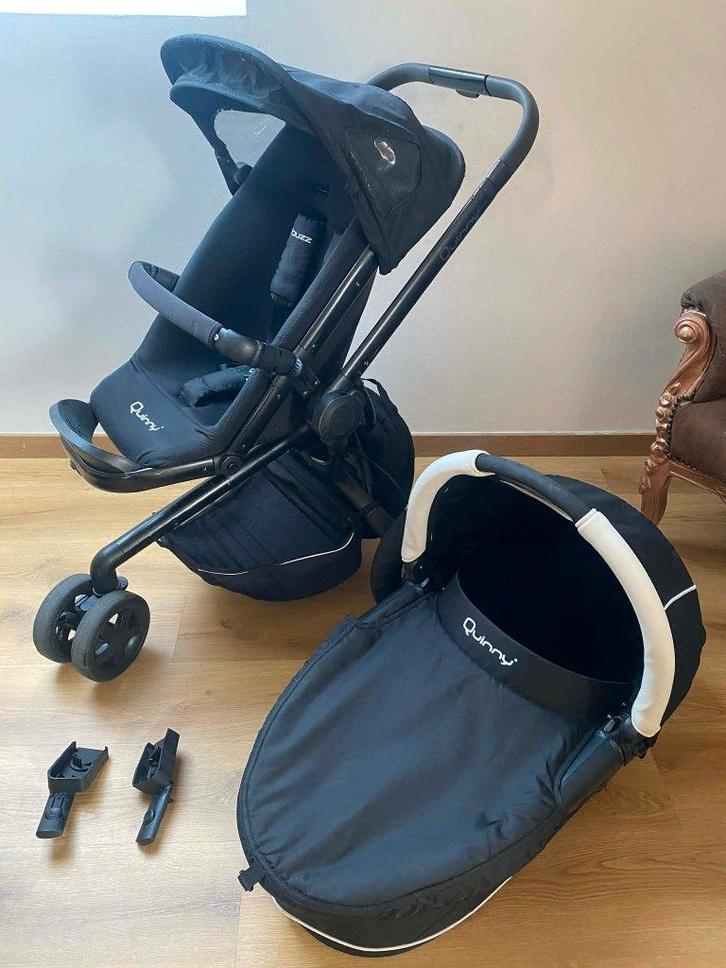 Quinny Buzz kinderwagen + reiswieg + Maxi-Cosi adapters, Enfants & Bébés, Poussettes & Combinaisons, Comme neuf, Poussette, Quinny