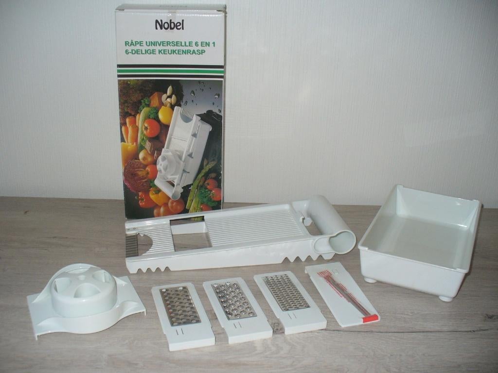 Nobel: 6-delige keukenrasp, Maison & Meubles, Cuisine | Casseroles & Poêles, Enlèvement ou Envoi, Comme neuf
