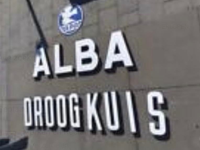 Alba reclamebord, Ophalen, Gebruikt, Reclamebord