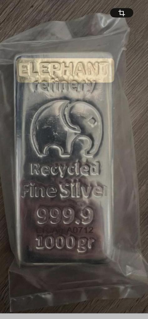 Zilver 1 kg, Postzegels en Munten, Ophalen, Zilver