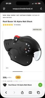 Boxer V8 helm, Fietsen en Brommers, Ophalen, Zo goed als nieuw, Large