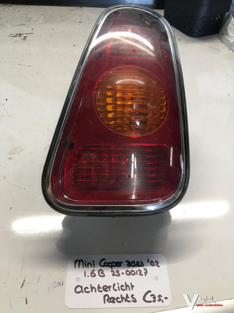 Mini Cooper 1.6 3drs 2002  Achterlicht Rechts, Auto-onderdelen, Verlichting, Gebruikt, Ophalen of Verzenden