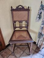 6 chaises anciennes avec sièges en osier, Enlèvement