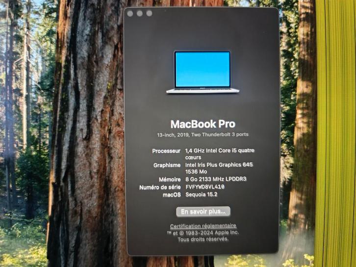 MacBook Pro 13" écran défectueux, Informatique & Logiciels, Apple Macbooks, Utilisé, MacBook Pro, 13 pouces, Moins de 2 Ghz, 256 GB