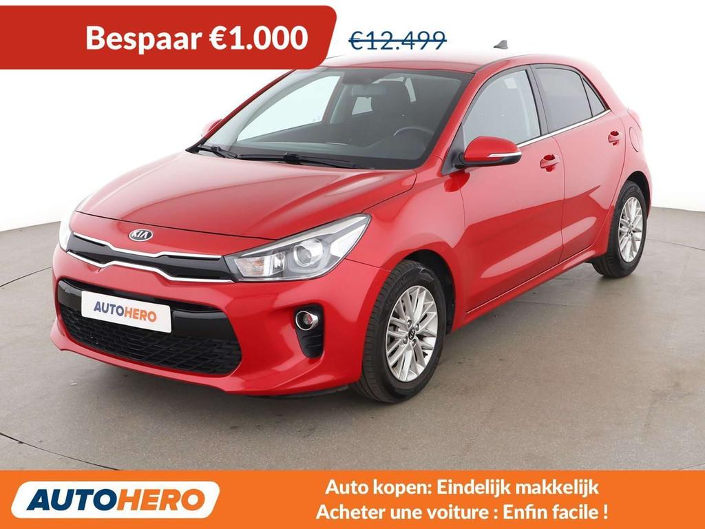 Kia Rio 1.2 Premium (année de construction 2018), Rouge, Euro 6, Boîte manuelle, Noir