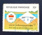 Timbre OBP 1349 du Rwanda, Enlèvement ou Envoi, Affranchi