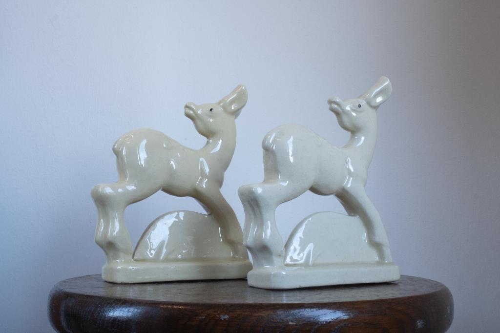 Ceramic Art Deco Roe Bookend, Ree Boekensteun, Ophalen of Verzenden