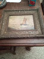 Peinture ancienne sur toile 40 x 33 cm, Enlèvement