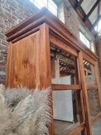 Teak vitrinekast/buffetkast GRATIS LEVERING, Ophalen, Met deur(en), 200 cm of meer, 150 tot 200 cm
