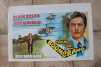 filmaffiche Alain Delon Comme un boomerang 1976 filmposter, Verzamelen, Rechthoekig Liggend, Ophalen of Verzenden, Zo goed als nieuw
