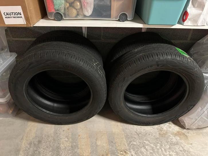 4xPneus été - Continental Eco Contact 6 235/55 R18 à vendre, Autos : Pièces & Accessoires, Pneus & Jantes, Pneu(s), Pneus été