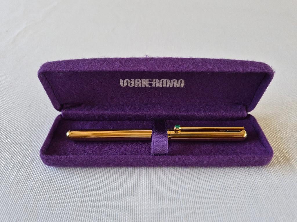 Waterman Goutte 18K/750 M-nib, Collections, Stylos, Neuf, Enlèvement ou Envoi, Avec boîte, Stylo