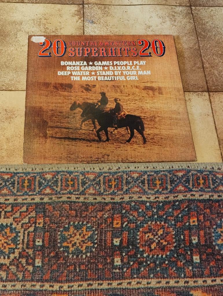 2 Lp's met 20 Country Hits, CD & DVD, Vinyles | Country & Western, Enlèvement ou Envoi, Utilisé, Autres formats