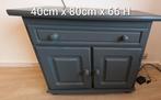 Petit meuble télé tiroir et 2 portes gris, Enlèvement