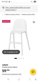 Witte kinderstoel, Kinderen en Baby's, Kinderstoelen, Ophalen, Zo goed als nieuw