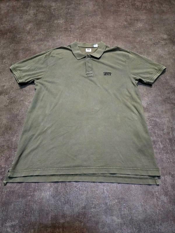 Levi’s polo L – 100% katoen – tijdloze groene basic, Kleding | Heren, Polo's, Gedragen, Maat 52/54 (L), Groen, Ophalen of Verzenden