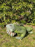 Leguaan, Groen, tuin, zwembad, vijver, salamander 100cm, Ophalen, Nieuw, Kunststof, Dierenbeeld