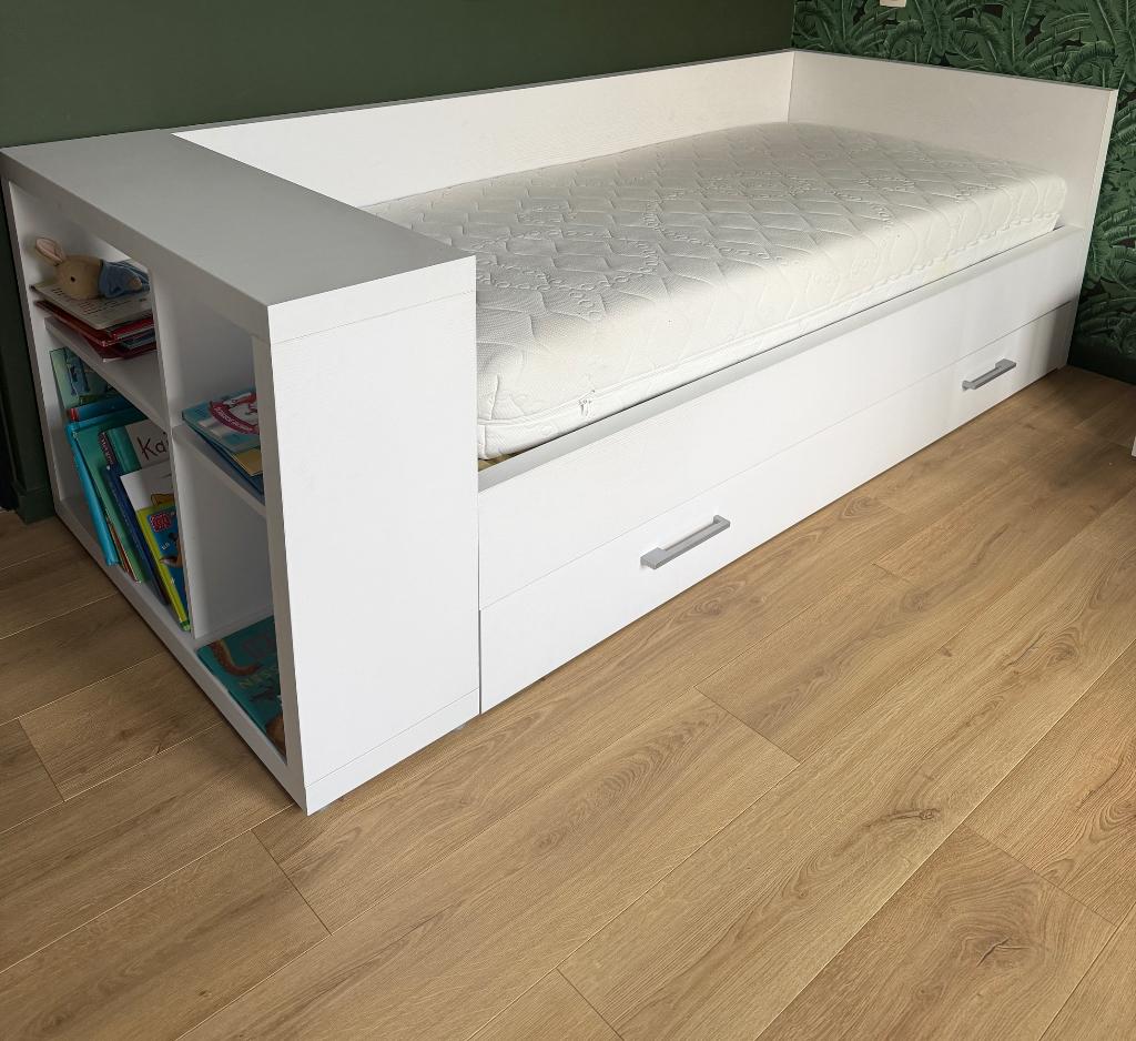 Eenpersoonsbed incl matras, Enlèvement, Utilisé, Matelas