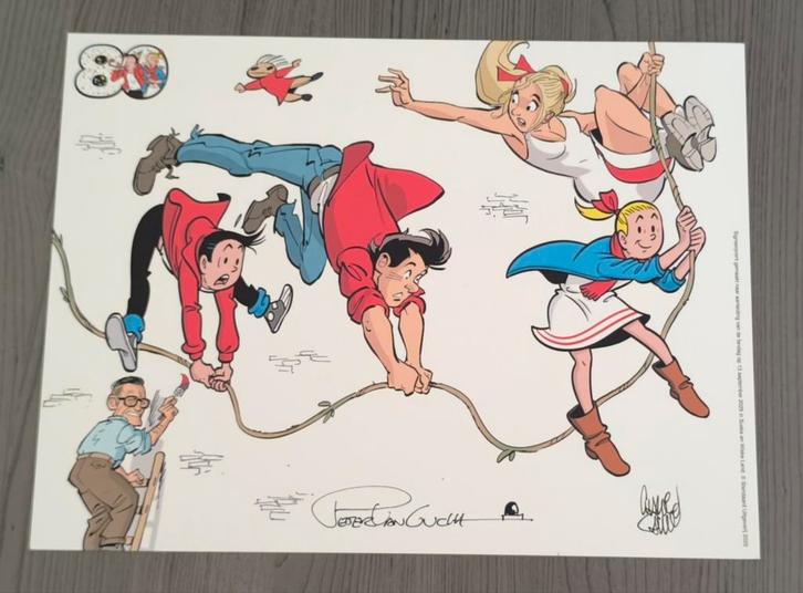 Suske en Wiske exlibris 80 jaar., Verzamelen, Stripfiguren, Suske en Wiske, Ophalen