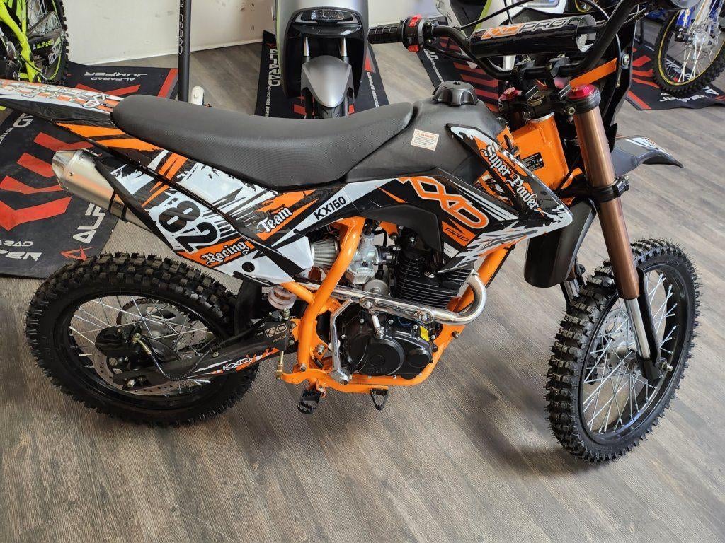Crossmotor KXD 150cc groot model 19/16, Vélos & Vélomoteurs, Mini Bikes, Midi Bikes & Pit Bikes, Neuf, Frein à disque, Enlèvement ou Envoi