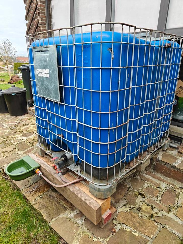 Watervat 1000l met automatische drinkbak, Dieren en Toebehoren, Schapen, Geiten en Varkens