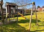 Speeltoestel / speelhuis met schommel, Kinderen en Baby's, Speelgoed | Buiten | Speelhuisjes, Ophalen, Gebruikt, Hout