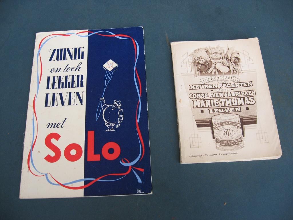 oude kookboekjes: zuinig met solo, recepten Marie Thumas, Boeken, Ophalen of Verzenden