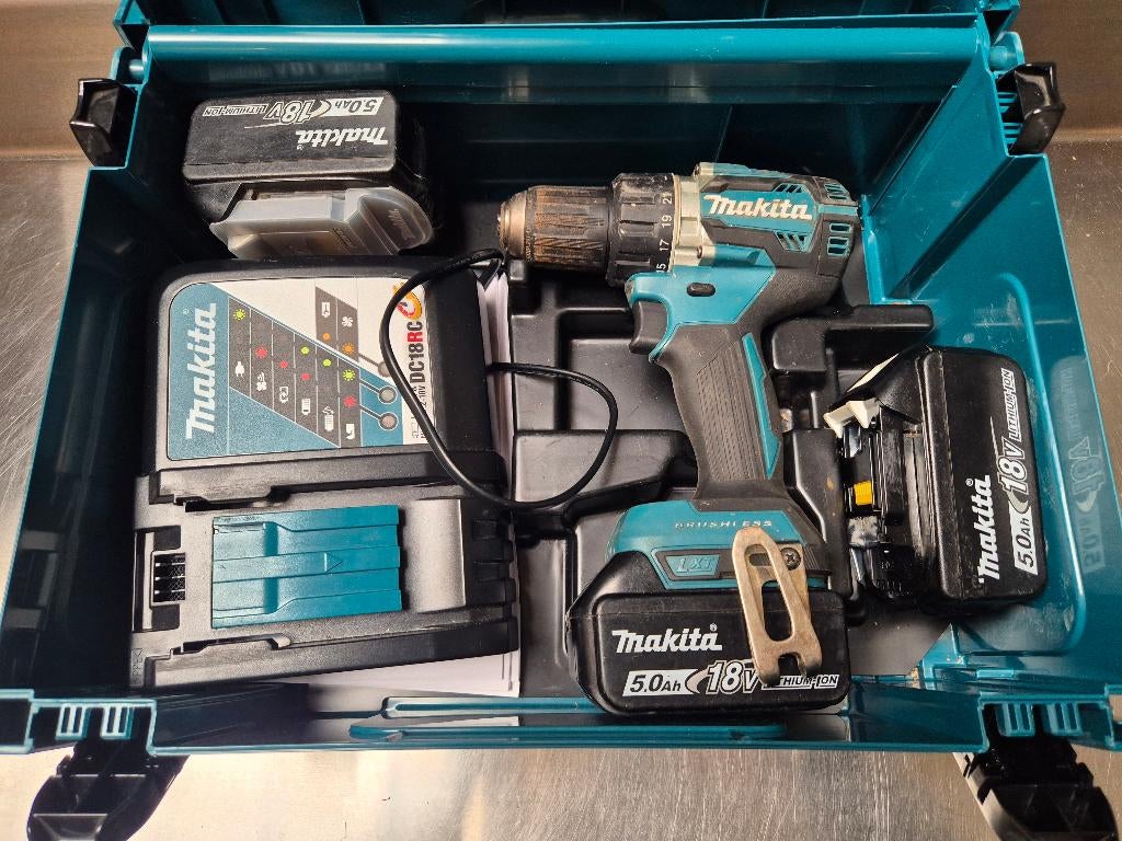 Perceuse Makita DDF484RTJ, Bricolage & Construction, Outillage | Ponceuses, Enlèvement, Utilisé