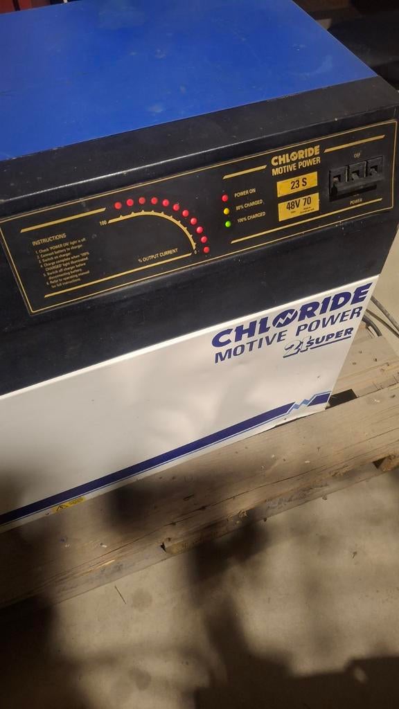 Acculader batterij heftruck, Ophalen, Heftruck