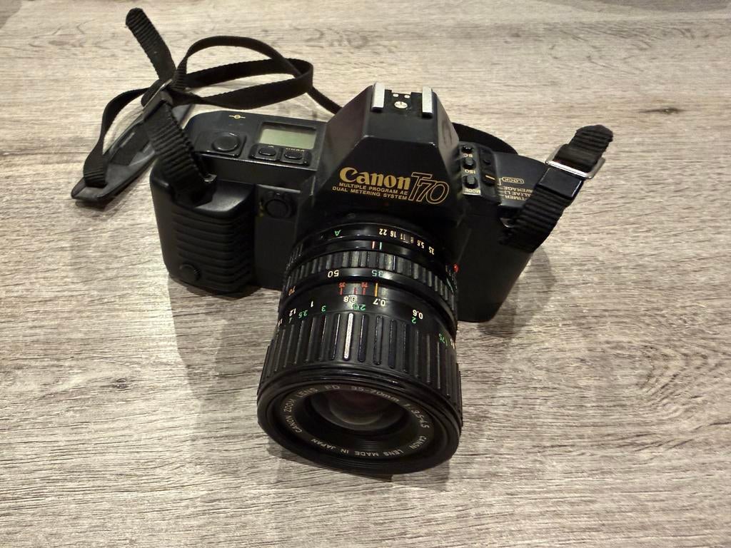 Canon T70 fototoestel, Audio, Tv en Foto, Fotocamera's Analoog, Ophalen, Gebruikt, Canon