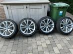 Bmw 5 of 6 serie  19 duim alu velgen met bijna nieuwe banden, Auto-onderdelen, Velg(en), 265 mm, Nieuw, Personenwagen