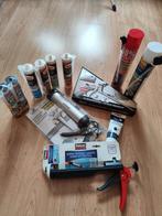 Lot pistolet mastic , mousse , silicone+ divers produits, Bricolage & Construction, Enlèvement
