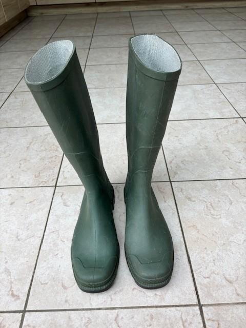 Groene Rubberen Regenlaarzen Ginocchio (43), Tuin en Terras, Werkkleding, Gebruikt, Heren, Laarzen, Ophalen of Verzenden