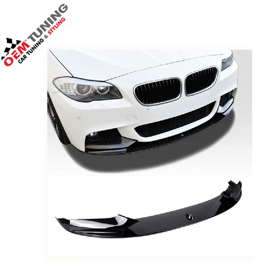 M‑Performance Style Frontlip F10/F11 10‑17 Hoogglans Zwart, Auto-onderdelen, Carrosserie, Bumper, BMW, Voor, Nieuw, Ophalen of Verzenden