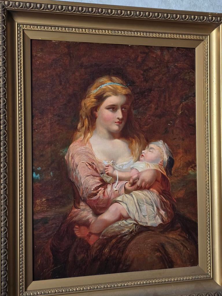 Antiek schilderij op doek, Ophalen