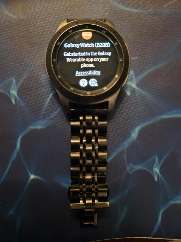 Samsung Galaxy Watch4 Classic - heren en dames - 46mm + …, Handtassen en Accessoires, Smartwatches, Android, Zwart, Hartslag, Ophalen