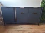 Dressoirkast zwart/goud, Huis en Inrichting, Ophalen, Zo goed als nieuw, Met deur(en)