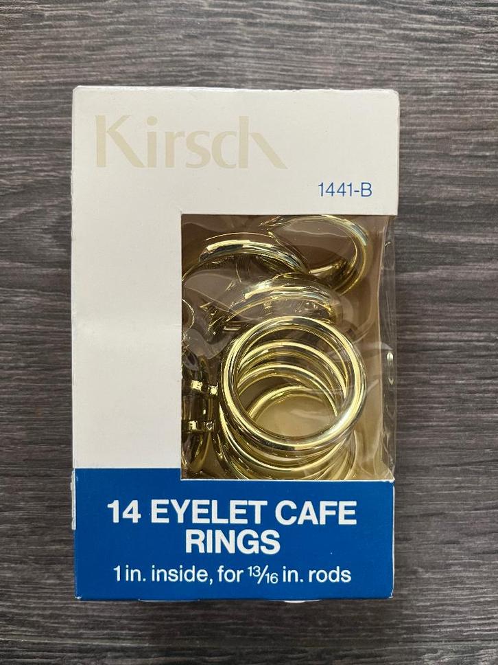 Goudkleurige gordijnroede ringen van Kirsch, Maison & Meubles, Ameublement | Rideaux & Stores à lamelles, Neuf, Autres couleurs