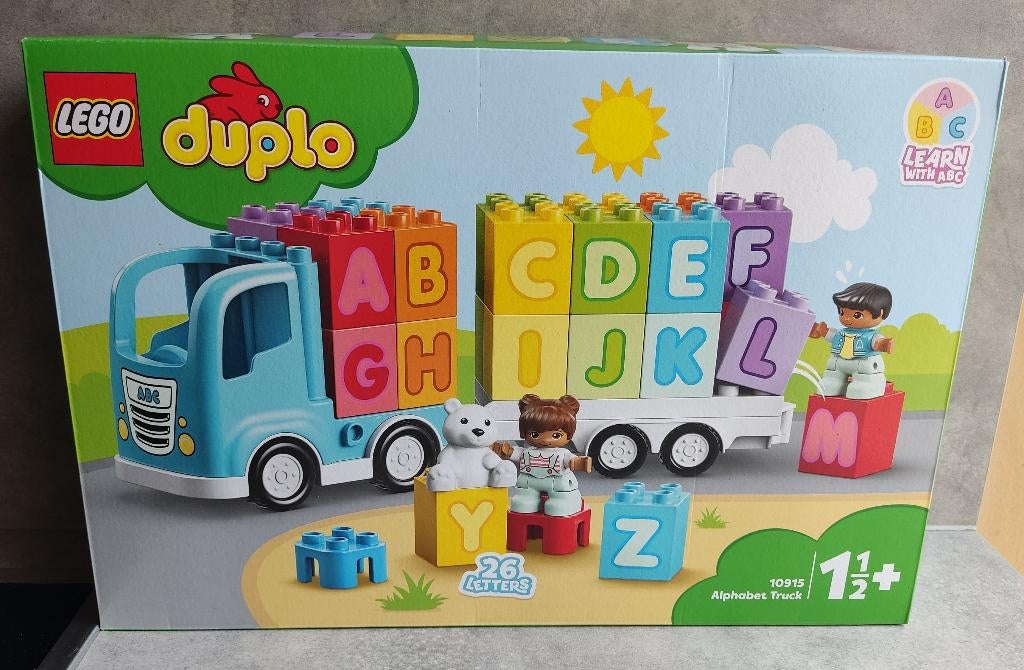 lego duplo 10915 alfabet vrachtwagen, Ophalen of Verzenden, Nieuw, Complete set, Duplo