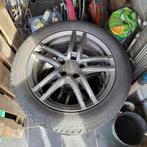 4 winterbanden 225/50 R17 + aluminium velgen van Dezent, Ophalen, Gebruikt, Banden en Velgen, 17 inch
